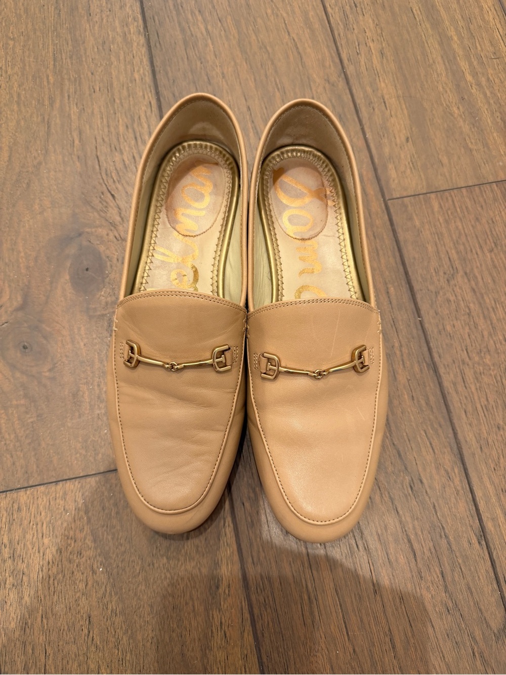 Sam Edelman Tan Leather Bit Loafers